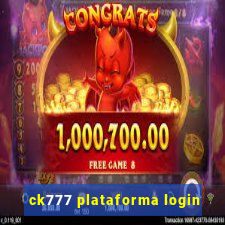 ck777 plataforma login